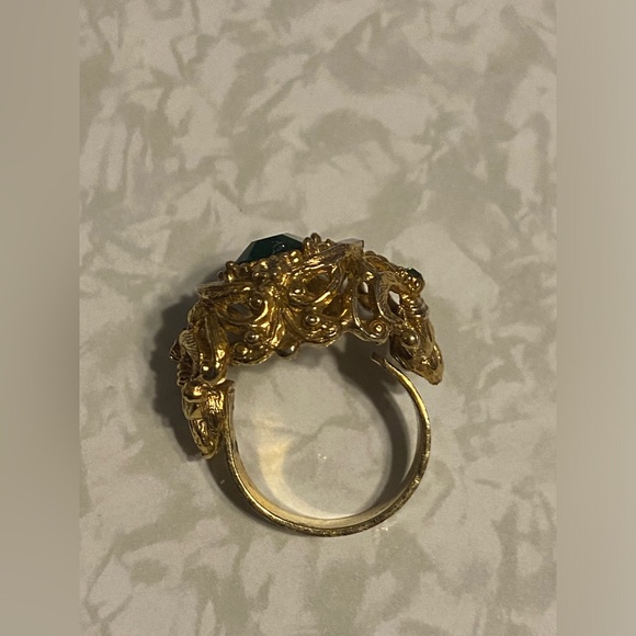 LAST CHANCE 🔥 Vintage Costume Fleur De Lis Adjustable Ring #7993 - Picture 6 of 10